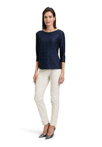 An image of the Betty Barclay Structured Shirt With Boat Neck