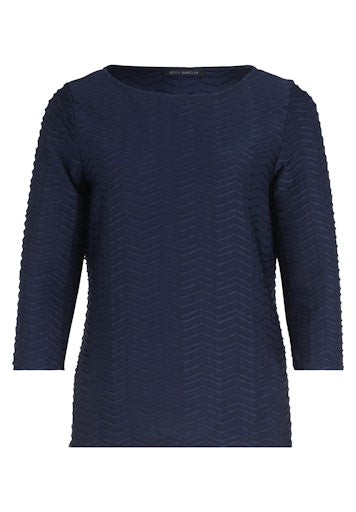 An image of the Betty Barclay Structured Shirt With Boat Neck