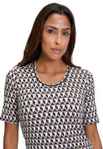 An image of the Betty Barclay Patterned T-Shirt