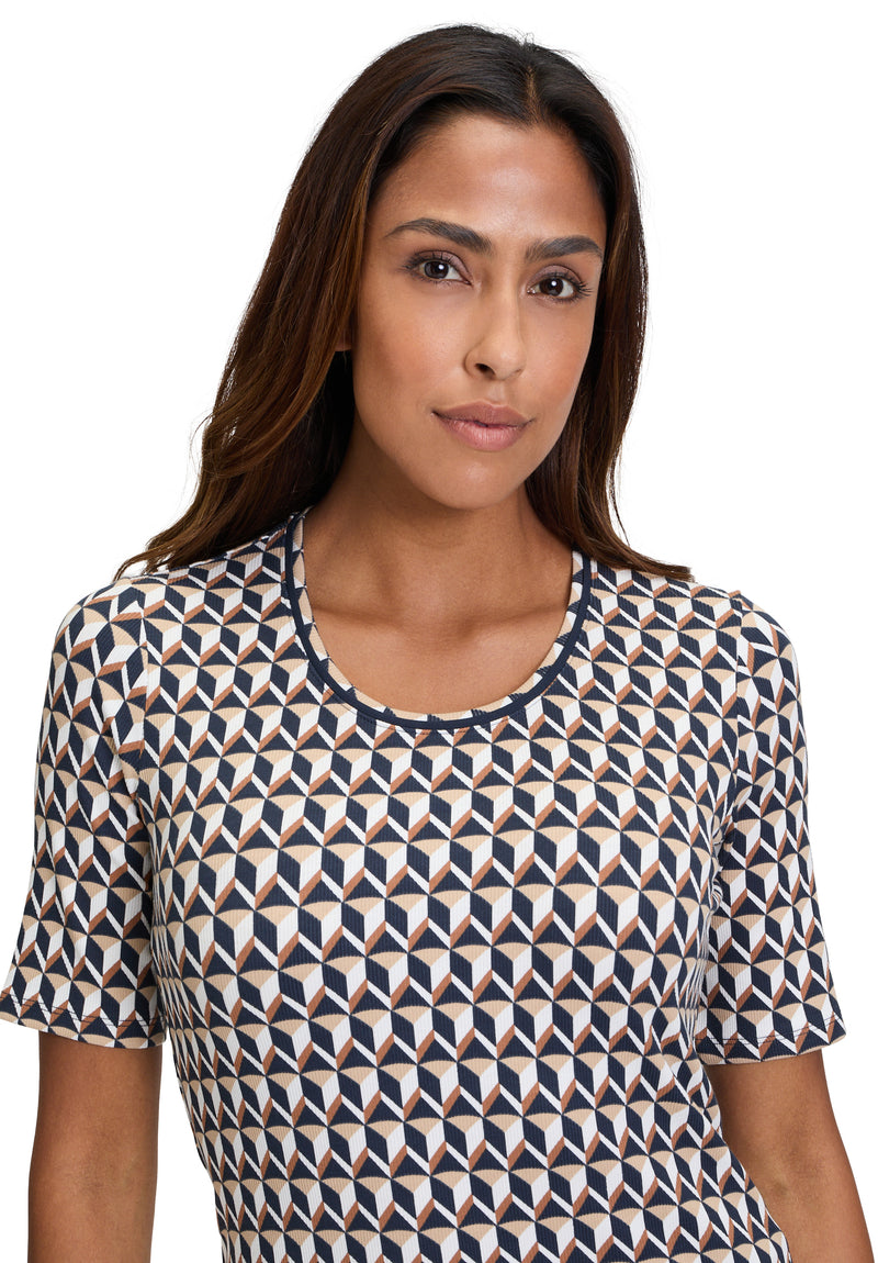 An image of the Betty Barclay Patterned T-Shirt