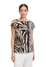 An image of the Betty Barclay Animal Print T-Shirt