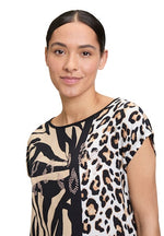 An image of the Betty Barclay Animal Print T-Shirt