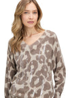 3/4 Sleeve Knitted Sweater