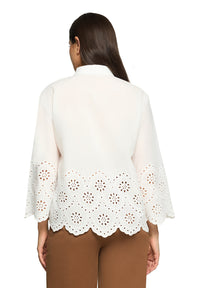 An image of the Betty Barclay Lace blouse