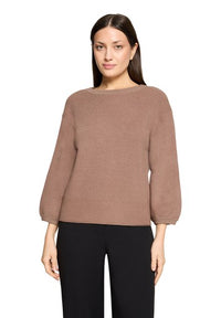 3/4 Sleeve Knitted Pullover