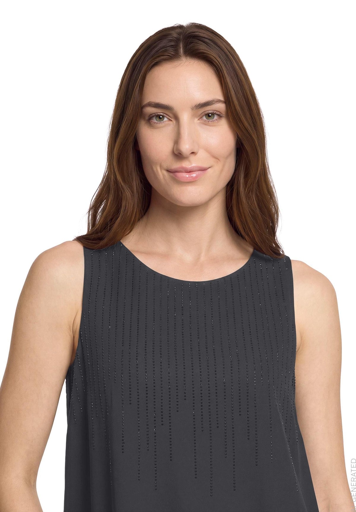 Ohne Sleeve Long Blouse