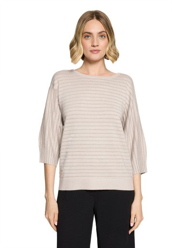 3/4 Sleeve Knitted Pullover