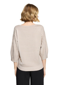 3/4 Sleeve Knitted Pullover