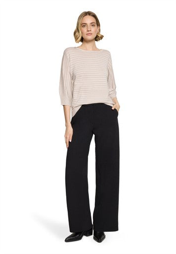 3/4 Sleeve Knitted Pullover