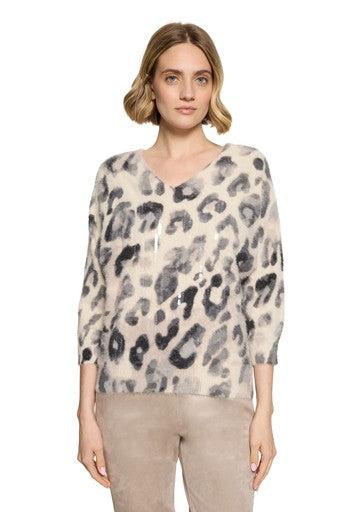 3/4 Sleeve Knitted Pullover