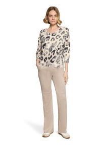 3/4 Sleeve Knitted Pullover