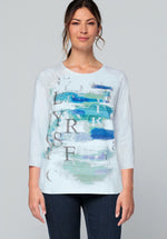 An image of the Bianca Dini 3/4 Length Top
