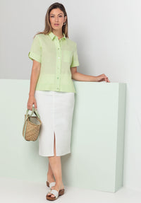 An image of the Bianca Button Through Alice Shirt