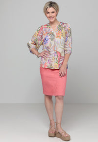 An image of the Bianca Alena Balloon Sleeve Blouse