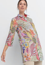 An image of the Bianca Diara Patterned Tunic Shirt