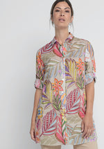 An image of the Bianca Diara Patterned Tunic Shirt