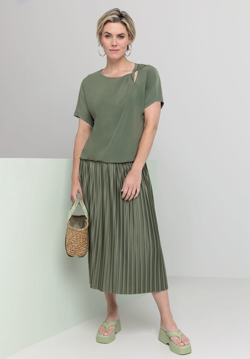 An image of the Bianca Cap Sleeve Twist Sia Top