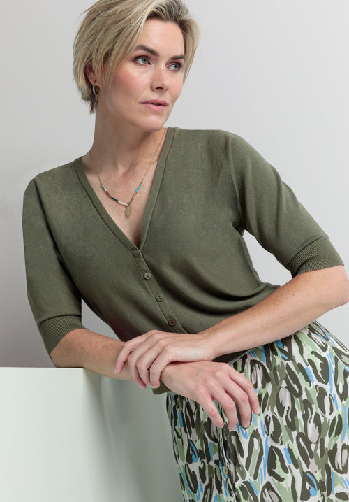 An image of the Bianca Oraine Knit Cardi