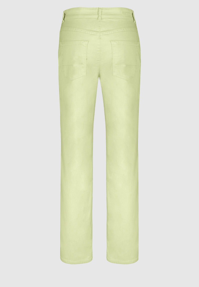 Bianca Melbourne Denim Jeans. Slim fitting straight leg jeans in a lime green colour.