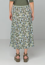 An image of the Bianca Button Through Skirt - Kina