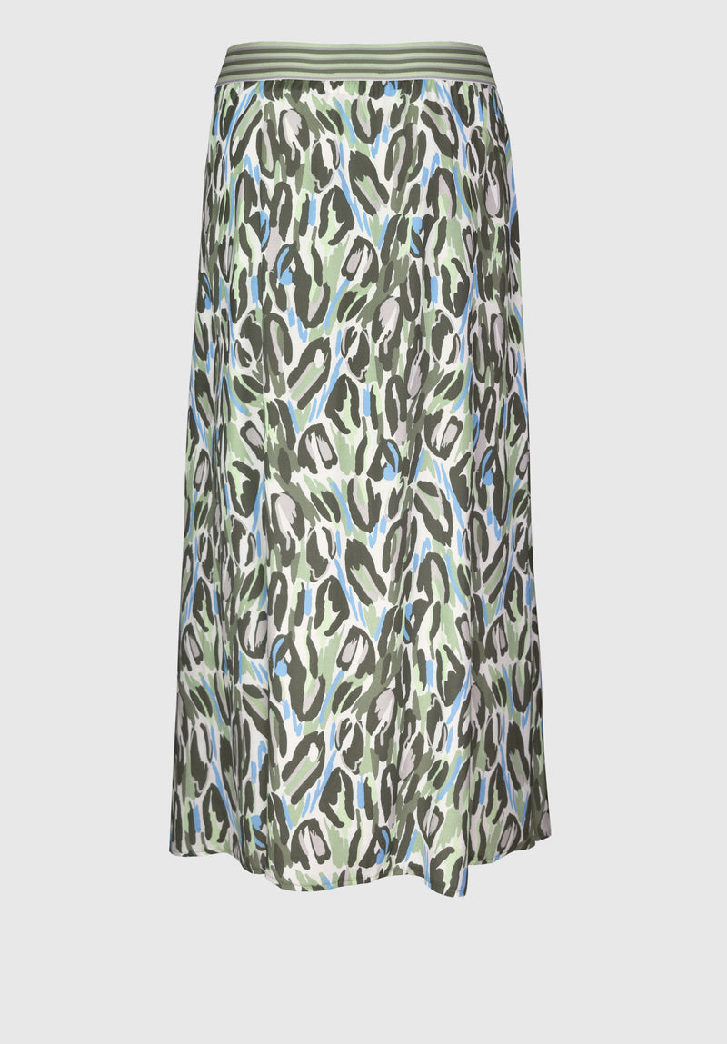 An image of the Bianca Button Through Skirt - Kina