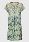 An image of the Bianca Short Sleeve Print Manu Dress