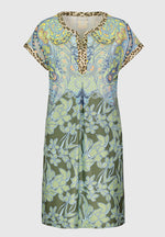 An image of the Bianca Short Sleeve Print Manu Dress