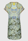 An image of the Bianca Short Sleeve Print Manu Dress