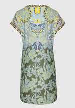 An image of the Bianca Short Sleeve Print Manu Dress
