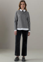 An image of the Bianca Long Sleeve Check Top Kylin