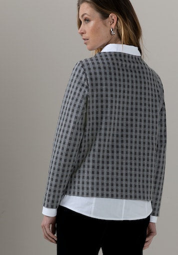 An image of the Bianca Long Sleeve Check Top Kylin