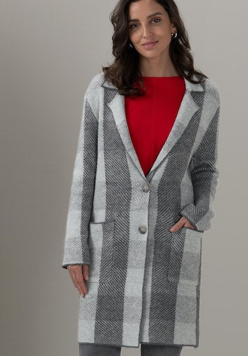 An image of the Bianca Kosmos Checked Coat