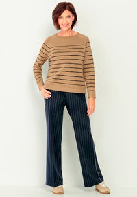An image of the Bianca Remis Stripe Knitwear