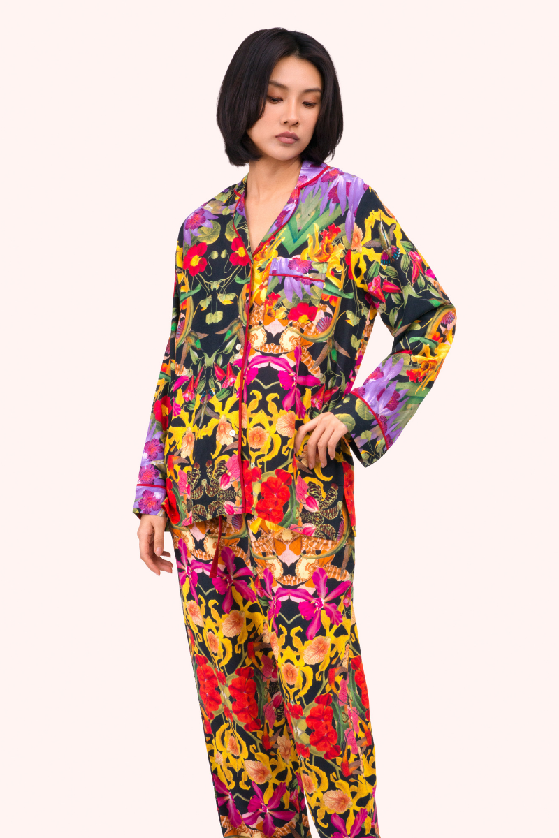Botanical Kaleidoscope Long Pyjamas, Small
