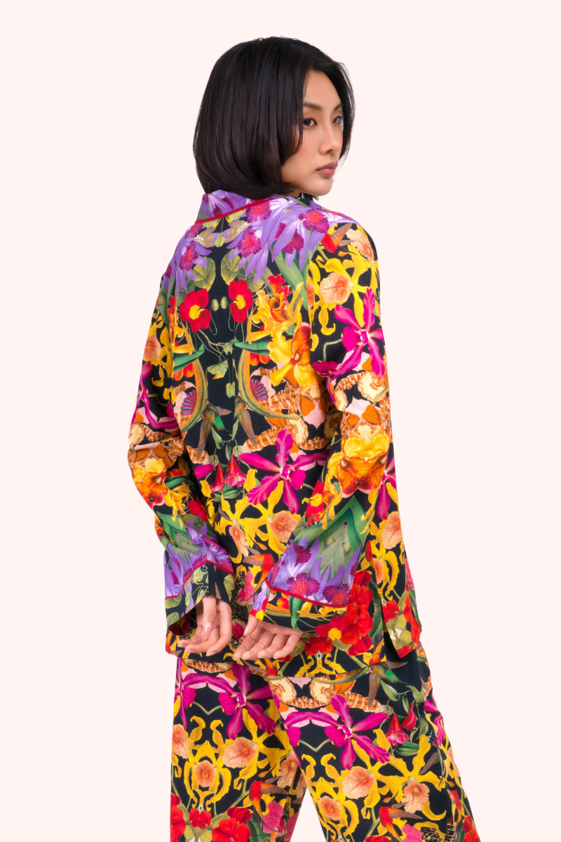 Botanical Kaleidoscope Long Pyjamas, Large