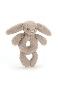 Bashful Beige Bunny Ring Rattle