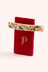An image of the Powder Embroidered Barette