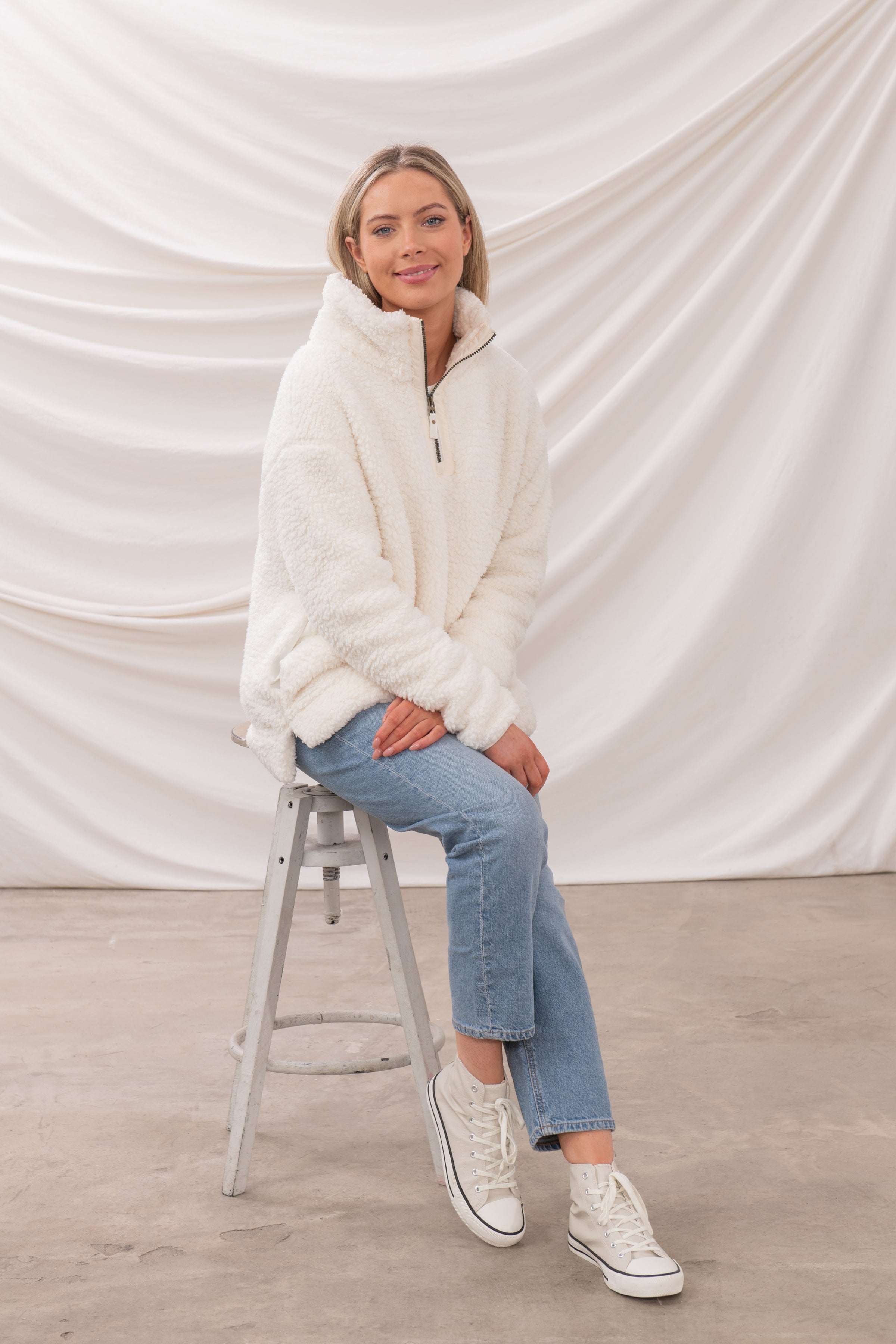 An image of the Lighthouse Ladies Bay Fleece