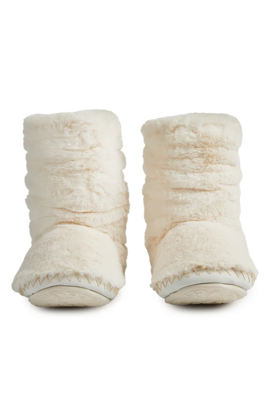 An image of the Bedroom Athletics Gisele Faux Fur Rouched Slipper Boot