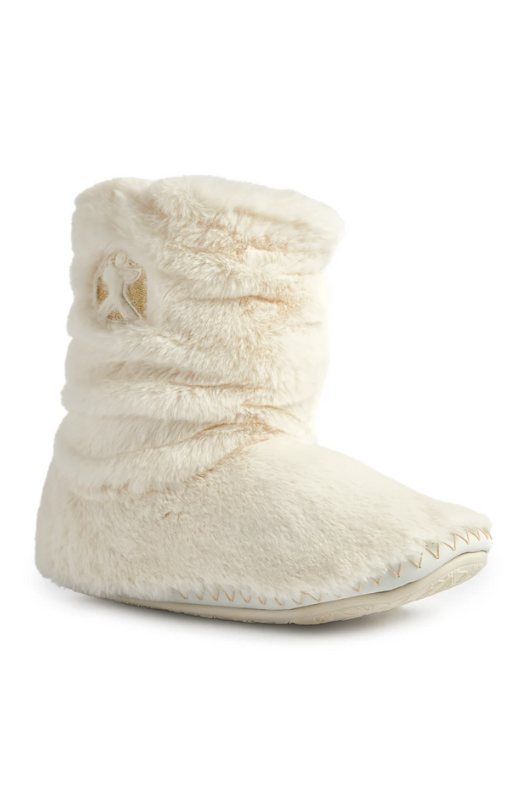 An image of the Bedroom Athletics Gisele Faux Fur Rouched Slipper Boot