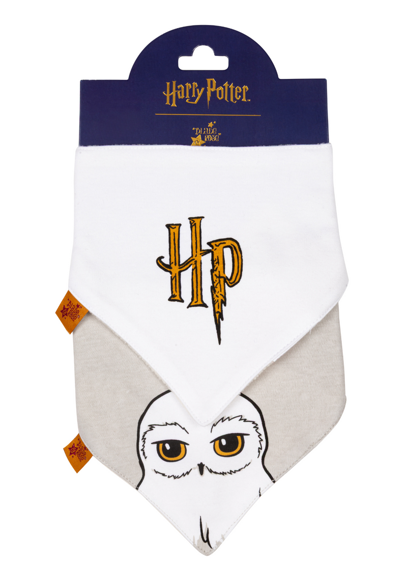An image of the Blade & Rose Harry Potter Hedwig 2pk Bib