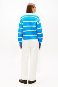 An image of the Tommy Hilfiger Pure Wool Oversized Rugby Cardigan