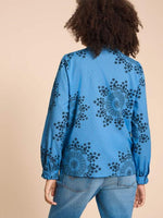An image of the White Stuff Fia Frill Neck Top
