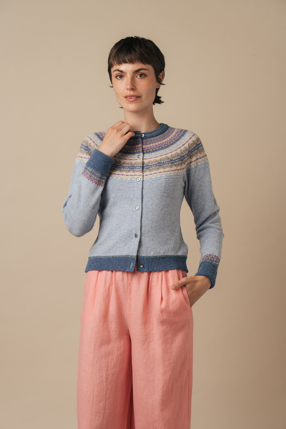 An image of the Eribe Alpine Short Cardigan