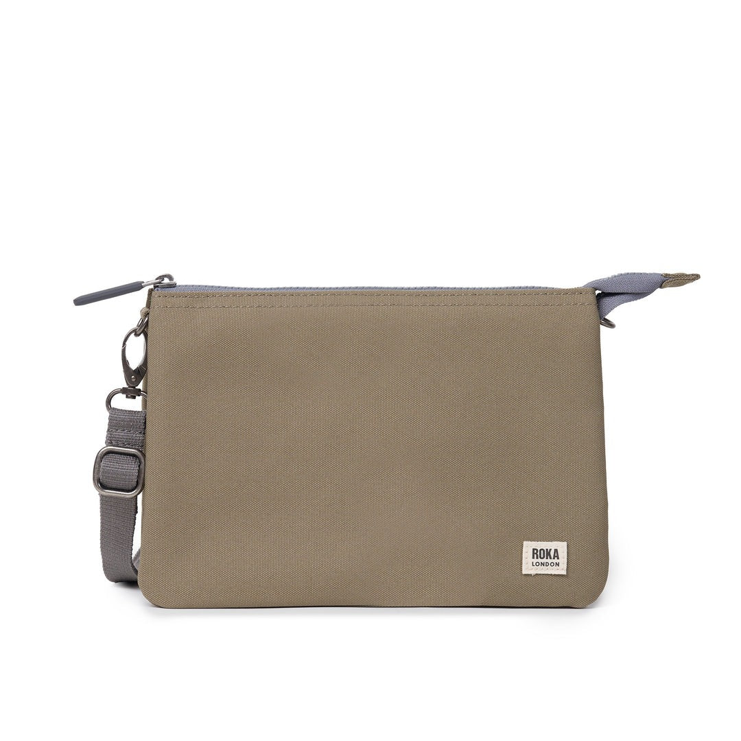 An image of the ROKA London Carnaby Crossbody XL Recycled Canvas