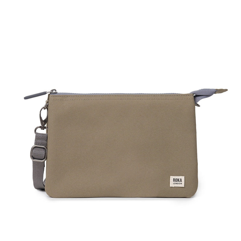 An image of the ROKA London Carnaby Crossbody XL Recycled Canvas