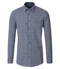 An image of the Casa Moda Kent Casual Fit Long Sleeve Check Shirt