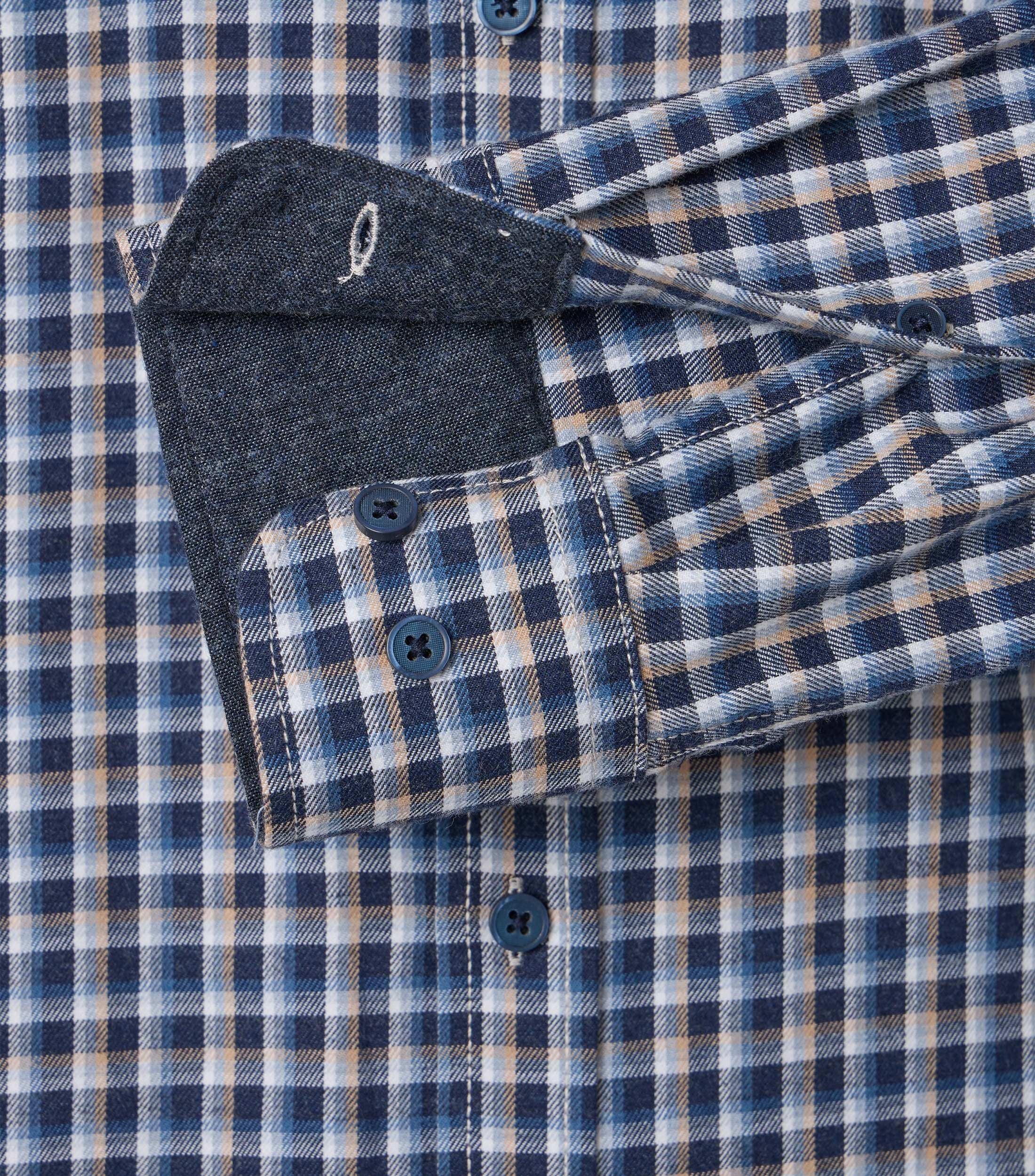 An image of the Casa Moda Kent Casual Fit Long Sleeve Check Shirt