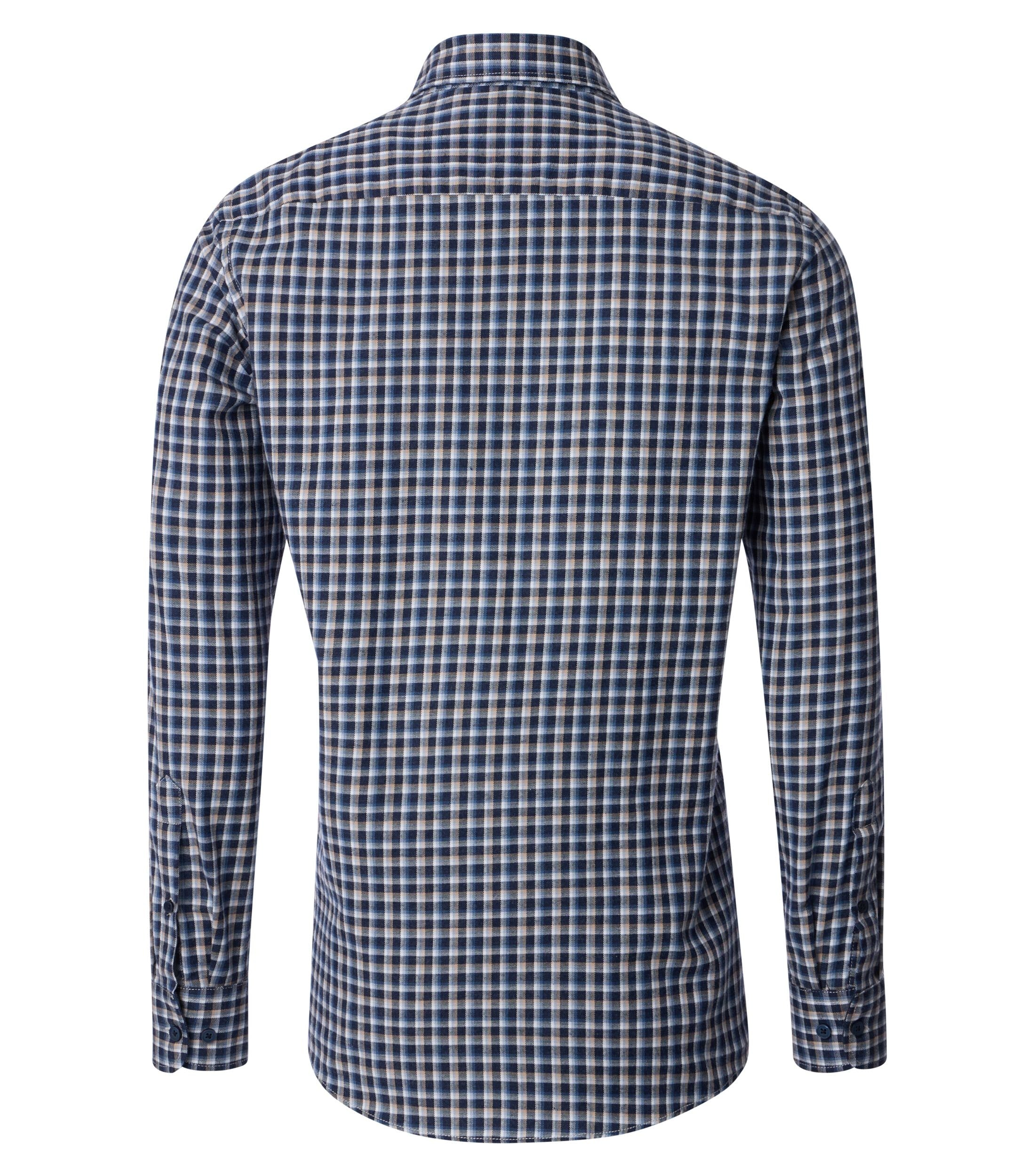 An image of the Casa Moda Kent Casual Fit Long Sleeve Check Shirt