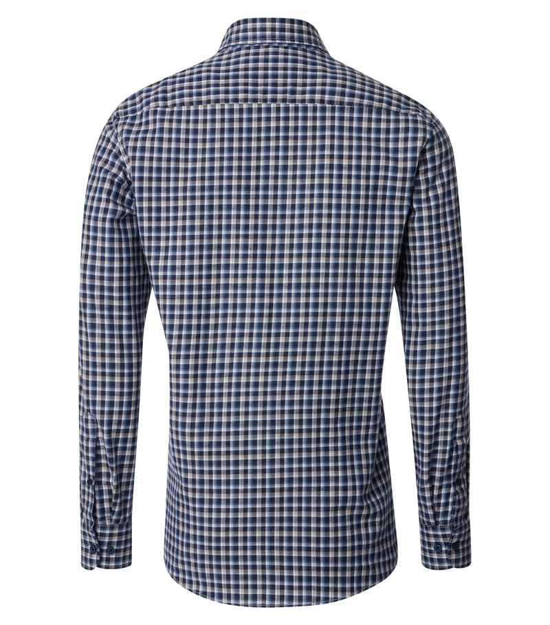 An image of the Casa Moda Kent Casual Fit Long Sleeve Check Shirt